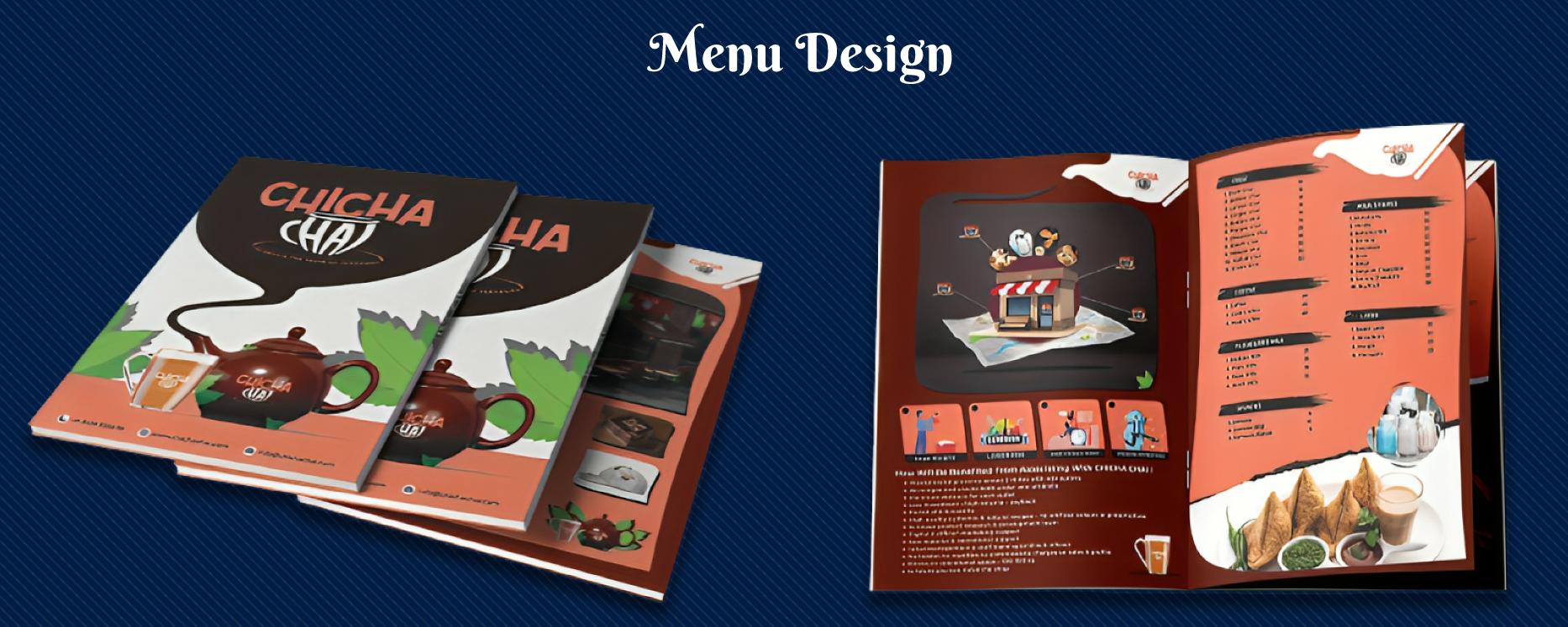Chicha Chai — Cafe menu design